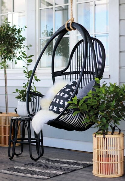 Garden hammocks & swings, Aulis hanging chair, classic, black, Black