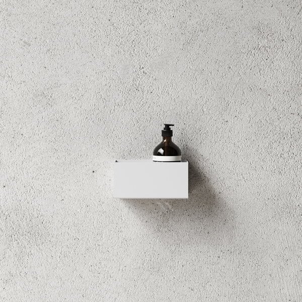 Scaffali da parete, Mensola Bath Shelf 20, bianca, Bianco