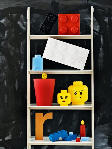 Boîtes de rangement, Lego Storage Brick 8, blanc, Blanc