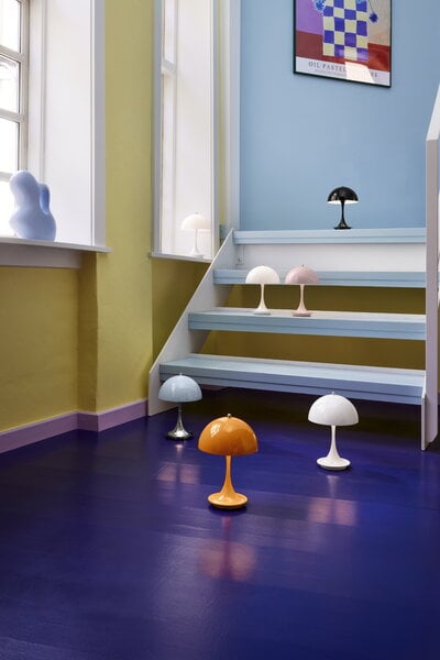 Lampes pour enfants, Lampe de table Panthella 160 Portable V2, opale, Blanc