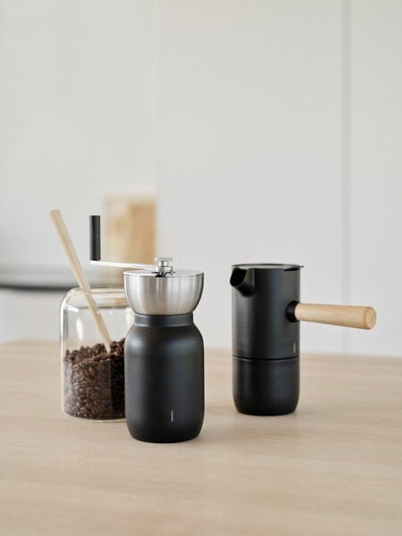 Coffee accessories, Collar coffee grinder, black - steel, Black