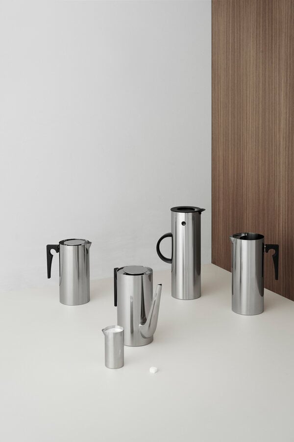 Kaffee- und Teekannen, Arne Jacobsen Kaffeekanne, Silber