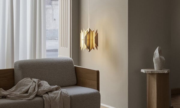 LYFA Divan 2 pendant, 245 mm, brass | Finnish Design Shop