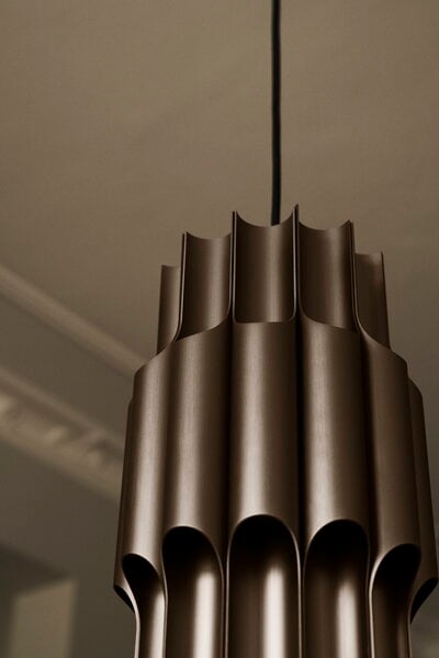 Pendant lamps, Pan pendant, 190 mm, bronzed aluminium, Brown