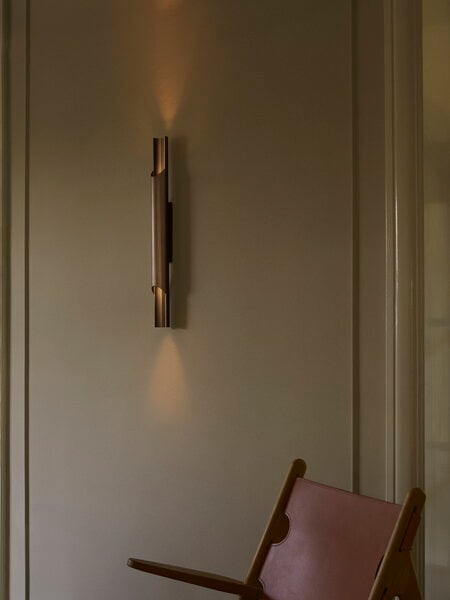 Wall lamps, Pan wall lamp, 50 mm, bronzed aluminium, Brown