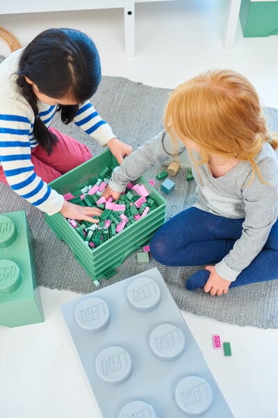 Förvaringsbehållare, Lego Storage Brick 4, sandgrön, Grön