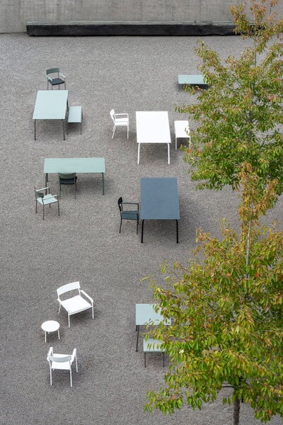 Patio tables, August dining table, 220 x 100 cm, black, Black