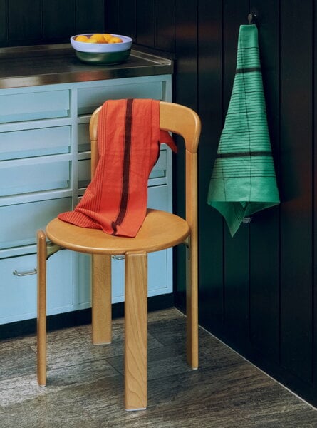 Tea towels, Linear tea towel, warm red, Red