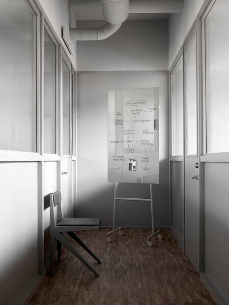 Bacheche e lavagne, Lavagna in vetro Mono Mobile, 70,7 x 196 cm, bianco, Bianco