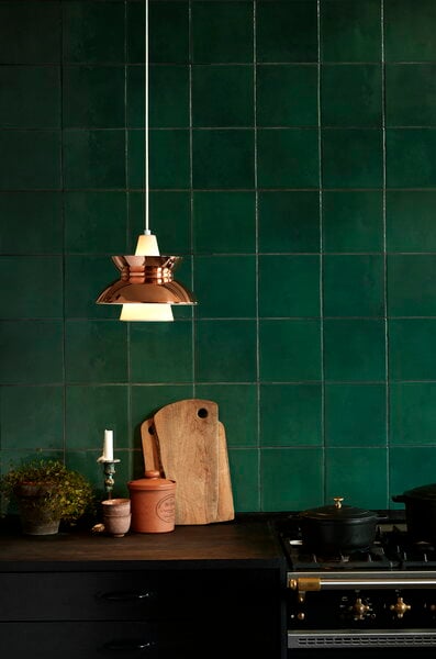 Pendant lamps, Doo-Wop pendant, copper, Copper