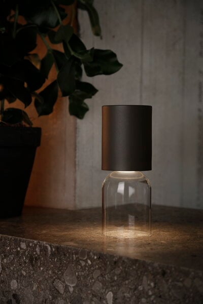 Lampes d’extérieur, Mini lampe de table portable Nui, grège, Gris