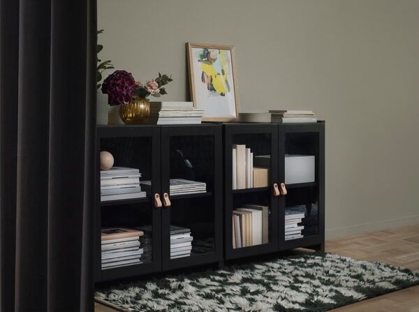 Lundia Moments cabinet, low, black | Finnish Design Shop