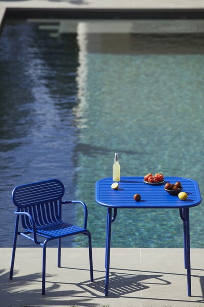 Ruokapöydän tuolit, Week-end käsinojallinen tuoli, sininen, Sininen
