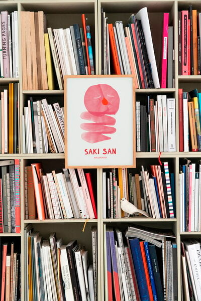 Posters, Saki San poster, 30 x 40 cm, White