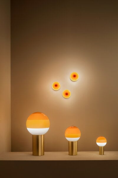 Wall lamps, Dipping Light A2-13 wall lamp, amber - brass, Gold