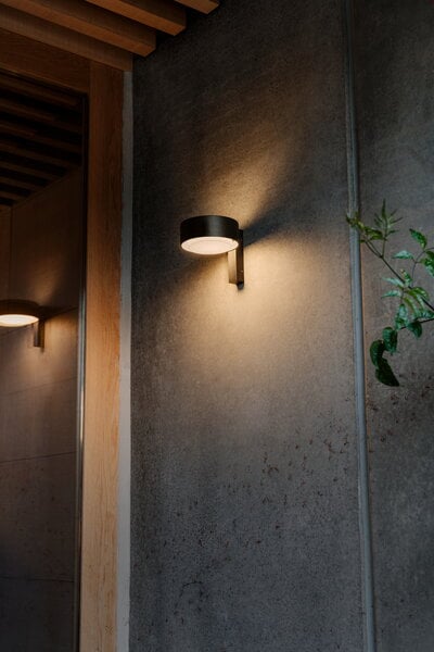 Lampade da parete, Lampada da parete Plaff-On A IP65, nera, Nero