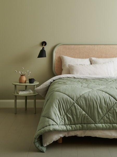 Bedspreads, Piia double bed cover, 260 x 260 cm, sage, Green
