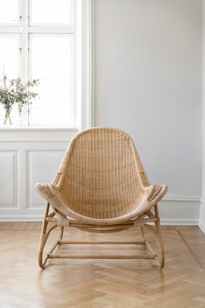 Armchairs & lounge chairs, Pacifique lounge chair, natural rattan, Natural