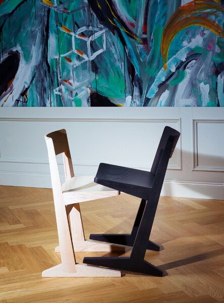 Dining chairs, Punc chair, black, Black