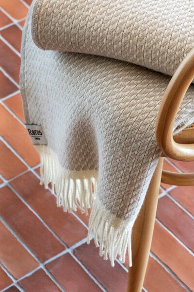 Blankets, Mello throw, 150 x 210 cm, warm grey, White