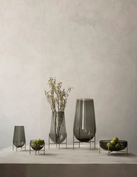 Vases, Échasse vase, medium, smoke, Gray