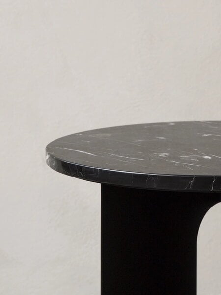 Side & end tables, Marble top for Androgyne table, 65 cm, black, Black