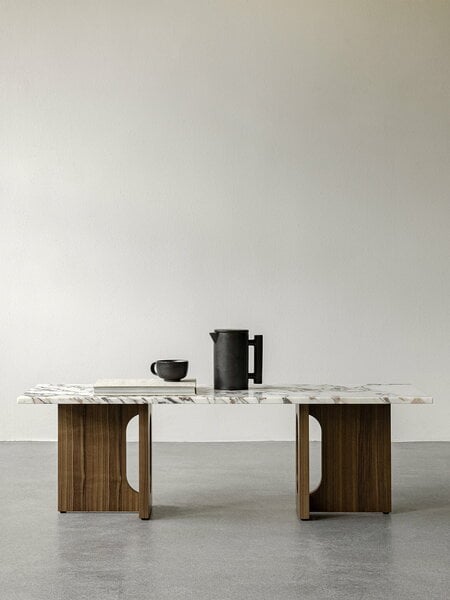 Coffee tables, Androgyne lounge table, walnut - Calacatta Viola marble, Brown