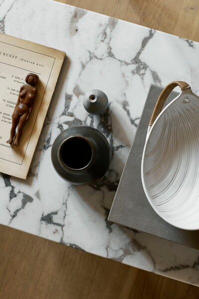 Coffee tables, Androgyne lounge table, dark oak - Calacatta Viola marble, Brown