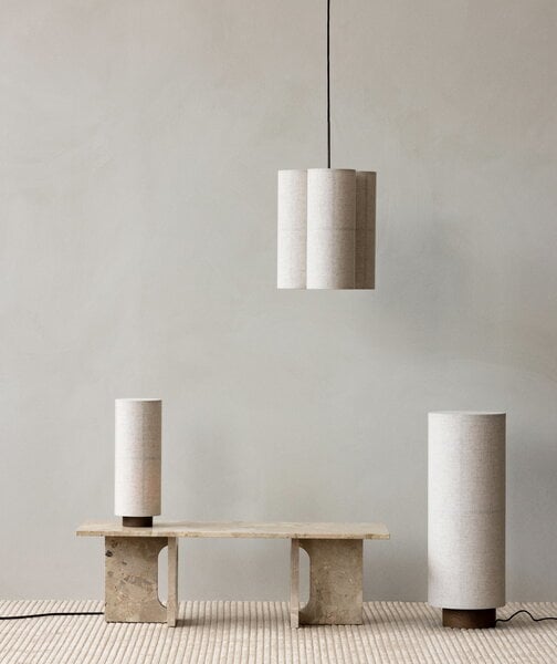 Table lamps, Hashira table lamp, raw linen, Natural
