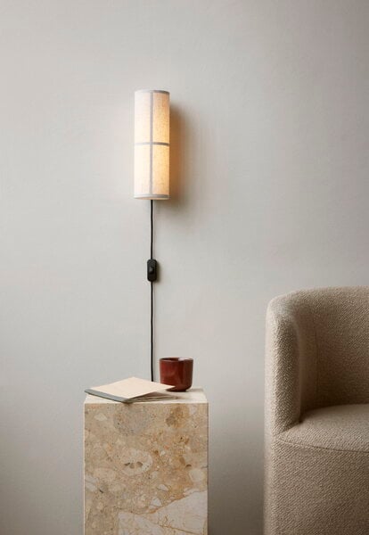 Wall lamps, Hashira wall lamp, raw linen, Beige