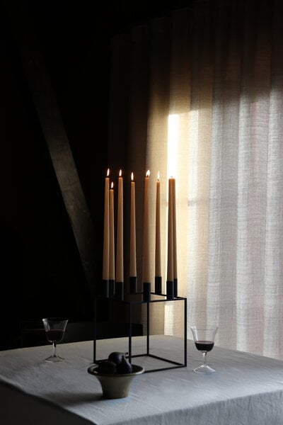 Candleholders, Kubus 8 candleholder, black, Black