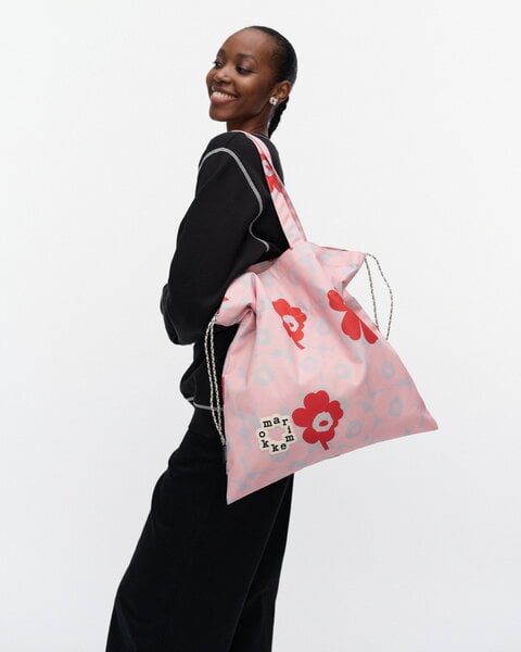 Marimekko Iloisa Mini Unikko Kioski shoulder bag, light pink