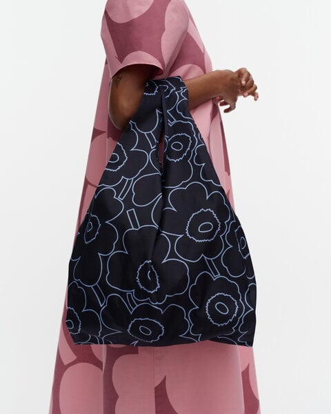 Marimekko Pieni Unikko bag, black - white | Finnish Design Shop