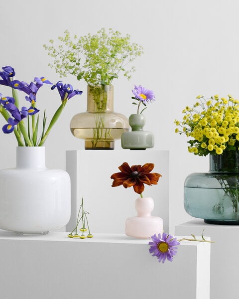 Vasen, Flower Vase, puderblau, Rosa