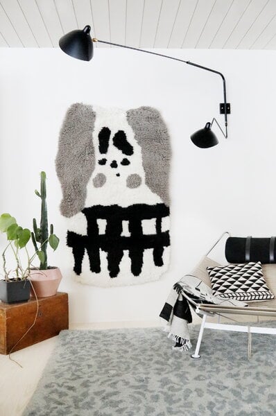 Tappeti in lana, Tappeto / decorazione per parete Big Koala, Multicolore