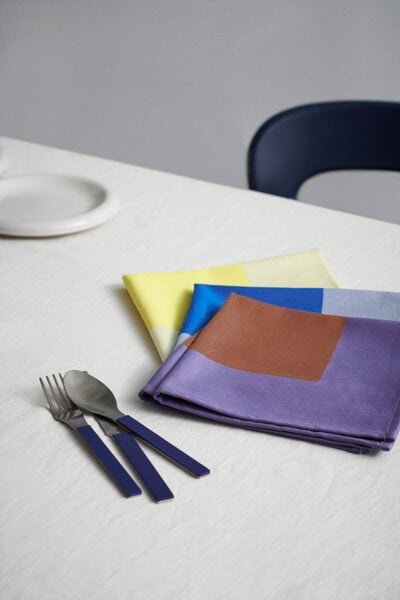 Cloth napkins, Ram napkin, 40 x 40 cm, purple, Brown