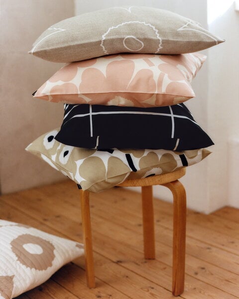 Marimekko Pieni Unikko cushion cover, 50 x 50 cm,off white-beige