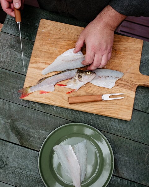 Couteaux de cuisine, Fourchette à poisson Cabin Chef, Marron