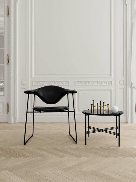 Sohvapöydät, TS sohvapöytä, 55 cm, musta - musta marmori, Musta