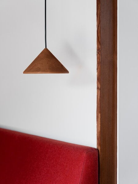 Lampade a sospensione, Lampada a sospensione Terra, rifiuti di caffè rosso ruggine, Marrone