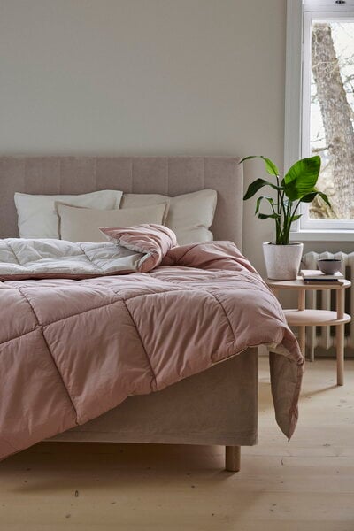 Bedspreads, Moona single bed cover, 160 x 260 cm, rose powder - mulberry, Pink