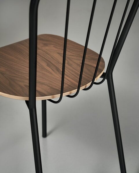 Dining chairs, Same chair, black - walnut, Black