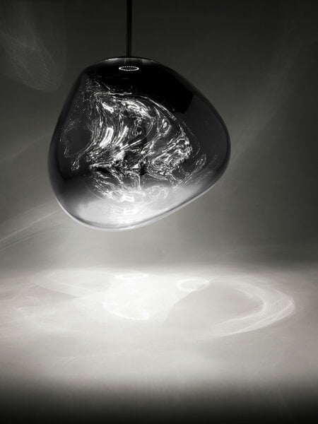 Pendant lamps, Melt LED pendant, chrome, Silver