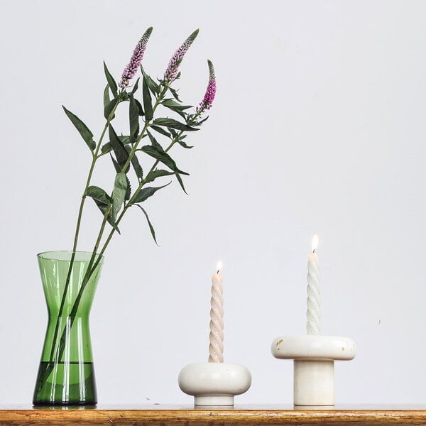 Candleholders, Kandili candle holder C, cream white, White