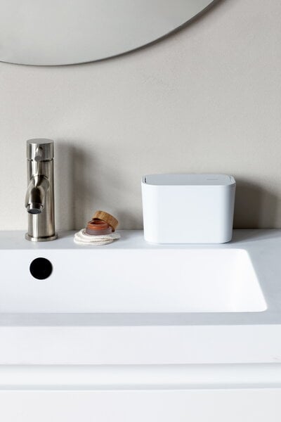Kylpyhuonetarvikkeet, MindSet roska-astia kylpyhuoneeseen, mineral fresh white, Valkoinen