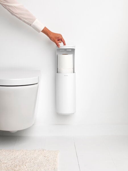 Toilet paper holders, MindSet toilet roll dispenser, mineral fresh white, White