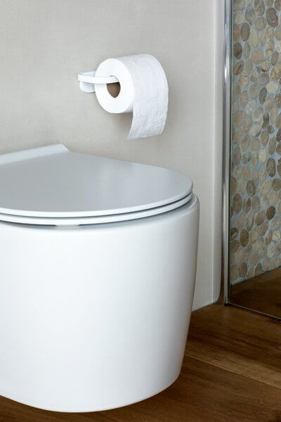 Porte-papier toilette, Dérouleur de papier toilette MindSet, mineral fresh white, Blanc