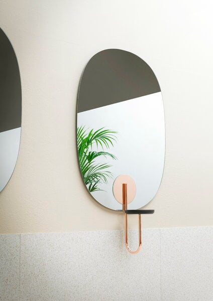 Wall mirrors, Cigales mirror, black - copper, Black