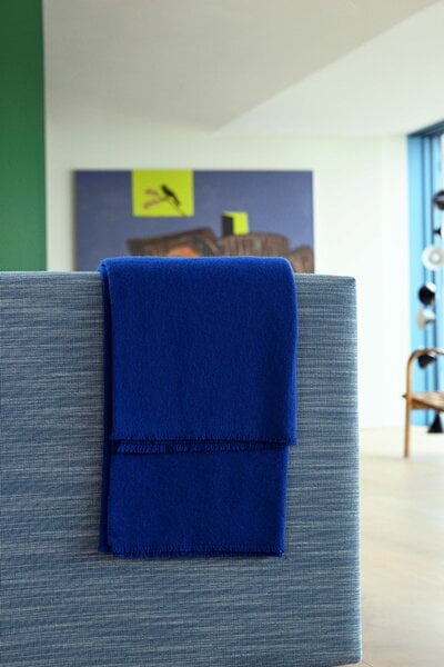 Blankets, Mono blanket, 130 x 180 cm, ultramarine, Blue