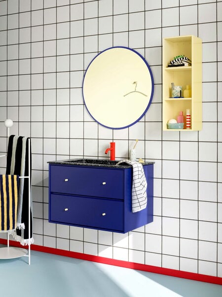 Bathroom mirrors, Around mirror, 69,6 cm, 148 Flint, Light blue